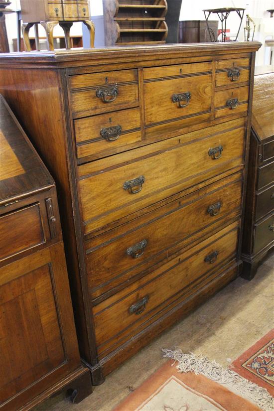 Edwardian walnut chest of drawers